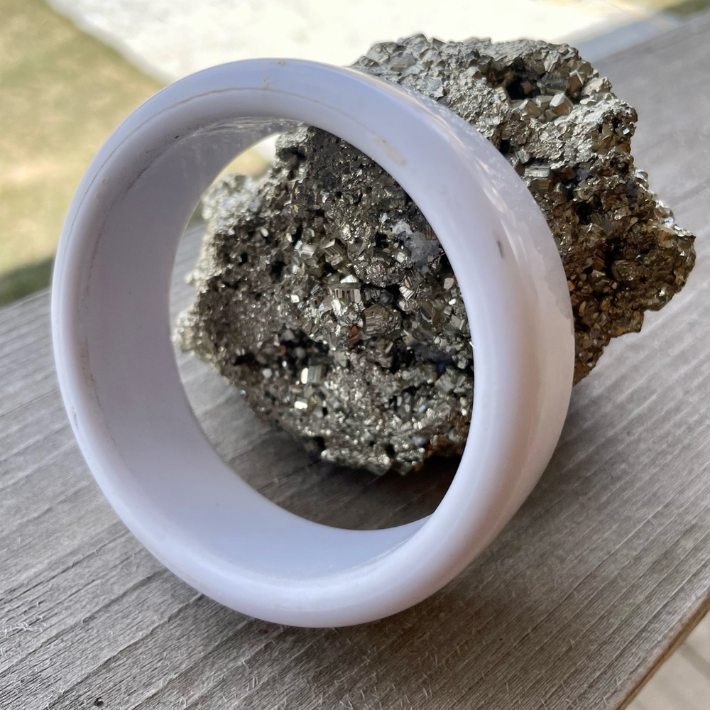 White bangle bracelet